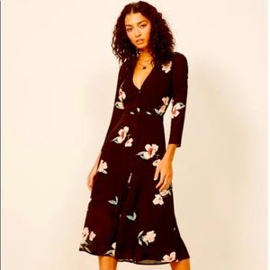 Reformation Floral Alma Dress, Size 4